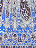 Royal Azure Ethnic Printed Lehenga Set