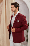 Men's Classic Solid Formal Blazer Two Button Light Weight Suit Jacket