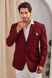 Men's Classic Solid Formal Blazer Two Button Light Weight Suit Jacket