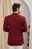 Men's Classic Solid Formal Blazer Two Button Light Weight Suit Jacket