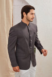 Men's Indian Ethnic Solid Mandarin Collar Bandhgala Jodhpuri Blazer Elegant Formal Wear
