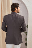 Men's Indian Ethnic Solid Mandarin Collar Bandhgala Jodhpuri Blazer Elegant Formal Wear