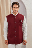 Men's Classic Solid Nehru Jacket Ethnic Waistcoat for Formal & Festive Wear