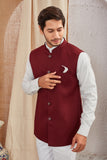 Men's Classic Solid Nehru Jacket Ethnic Waistcoat for Formal & Festive Wear