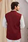 Men's Classic Solid Nehru Jacket Ethnic Waistcoat for Formal & Festive Wear
