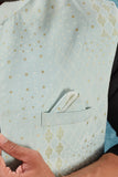 Indian Traditional Men's Jacquard Open Waistcoat Weddings & Festive Occasions Nehru Jacket