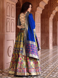 Elegant Brocade Lehenga with Contemporary Blouse & Dupatta
