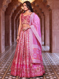 Blush Radiance Ethnic Printed Lehenga Set