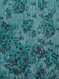 Inaya Teal Floral Printed Lehenga Set with Spaghetti Strap Blouse