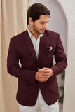 Men's Classic Solid Formal Blazer Two Button Light Weight Suit Jacket