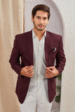 Men's Classic Solid Formal Blazer Two Button Light Weight Suit Jacket