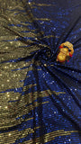 Royal Blue Sequin Saree – Glamorous Partywear Designer Saree for Women