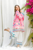 Pink & White Printed Rayon Kurta Co-Ord Set
