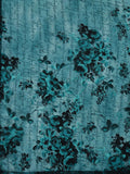 Inaya Teal Floral Printed Lehenga Set with Spaghetti Strap Blouse