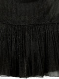 Eira Black Sequin Embellished Lehenga Set with Spaghetti Blouse and Dupatta
