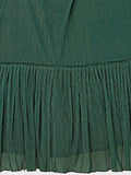 Emerald Green Mirror Work Indo-Western Lehenga Set