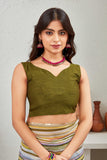 Multicolor Pastel Striped Saree with Subtle Gold Border Elegant Daily & Festive Wear