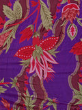 Royal Purple Floral Lehenga Set with Spaghetti Strap Blouse