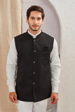Men's Classic Solid Nehru Jacket Ethnic Waistcoat for Formal & Festive Wear