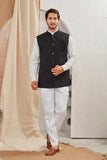 Men's Classic Solid Nehru Jacket Ethnic Waistcoat for Formal & Festive Wear