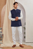 Men's Classic Solid Nehru Jacket Ethnic Waistcoat for Formal & Festive Wear