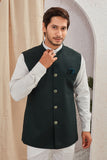 Men's Classic Solid Nehru Jacket Ethnic Waistcoat for Formal & Festive Wear