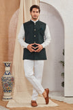 Men's Classic Solid Nehru Jacket Ethnic Waistcoat for Formal & Festive Wear