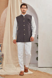 Men's Classic Solid Nehru Jacket Ethnic Waistcoat for Formal & Festive Wear