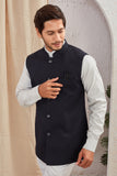 Men's Classic Solid Nehru Jacket Ethnic Waistcoat for Formal & Festive Wear