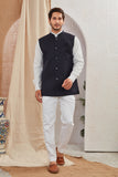 Men's Classic Solid Nehru Jacket Ethnic Waistcoat for Formal & Festive Wear