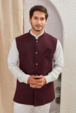 Men's Classic Solid Nehru Jacket Ethnic Waistcoat for Formal & Festive Wear