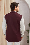 Men's Classic Solid Nehru Jacket Ethnic Waistcoat for Formal & Festive Wear