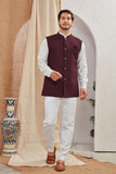 Men's Classic Solid Nehru Jacket Ethnic Waistcoat for Formal & Festive Wear