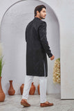 Men's Indian Designer Wedding Festive Wear Asymmetric Sherwani with White Churidar Pants