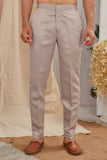 Men's Indian Designer Wedding Festive Wear Asymmetric Sherwani with White Churidar Pants