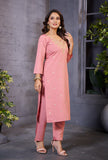 Elegant Pink Embroidered Kurta Set for Women – Festive & Casual Wear