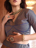 Elegant Brocade Lehenga with Contemporary Blouse & Dupatta