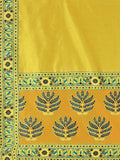 Meher Mustard Yellow Banarasi Silk Lehenga Set with Dupatta
