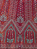 Meher Maroon Banarasi Silk Lehenga Set with Dupatta