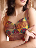 Sunlit Mustard Heritage Print Lehenga Set