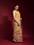 Gulabo Chiku Georgette Saree with Multicolor Thread & Sequin Floral Embroidery