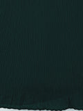 Elegant Dark Green Georgette Lehenga with Embroidered Bustier & Dupatta